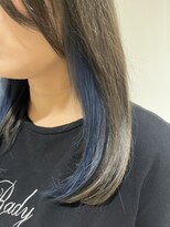 ユウヘアー 大高店(U Hair) ブルーグレージュ【U Hair】トレンドインナーカラー×ブルー