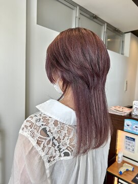 りんごの木 須坂店 ロングウルフ/ワンブリーチ/オンカラー