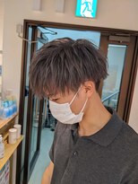 コワファーストナガサキシャンプーボーイ(COIFF1RST NAGASAKI SHAMPOO BOY)&nbsp;ワンブリーチ×アッシュグレー