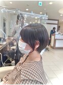 丸みの可愛いショートボブ