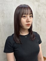 ソルトウォーター(SALT WATER) 顔まわりレイヤー ブラウンレッド