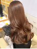 勝野限定【韓国ヘア】韓国風カット+艶カラー+スチームトリートメント￥10000