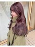 【カラー】ブリーチなし透明感ダブルカラー＋濃縮美容液トリ-トメント￥14300