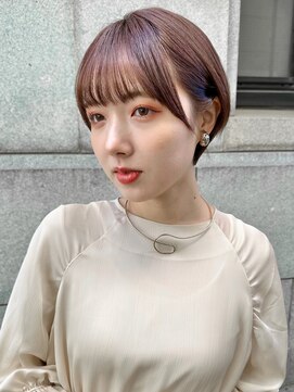 ロンド 銀座(Lond) 【銀座◇成田】大人可愛い丸みショート小顔オリーブベージュ