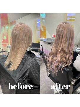 ティントバイアロブリーチ 大阪梅田(tint by alo bleach) 【Fumina】ユニコーンカラー