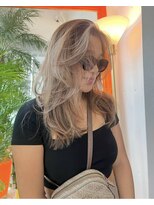 ルーヴェ(LOWE) 【natsumi】19ミルクティベージュ,ロングレイヤーグラデーション