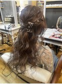 ハーフアップ