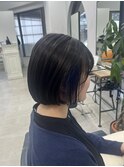 顎ラインボブ×インナーブルー