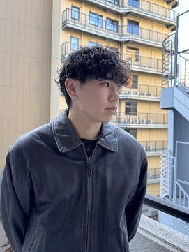 メゾンフォーメン 心斎橋店(Maison for men) 波巻きスパイラルパーマ@midori_maison