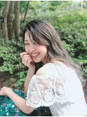 オリーブブラウン　大人エアリーレイヤー k