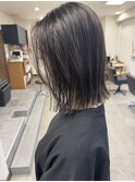 【大人の透明感カラー】極細ハイライトボブ