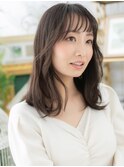 グレージュアッシュ抜け感ミディアムレイヤーh4大宮20代30代40代