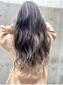 20代～50代☆ロング細めハイライト☆バレイヤージュアッシュ