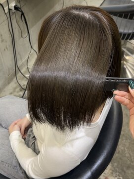 ロンド 表参道店(Lond) くびれヘア/アプリコットオレンジ/髪質改善/縮毛矯正/前髪/池袋