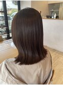チョコレートブラウン×水素髪質改善