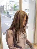 リアン(LIAN)&nbsp;ハイライトカラーミルクティーベージュケアブリーチダブルカラー