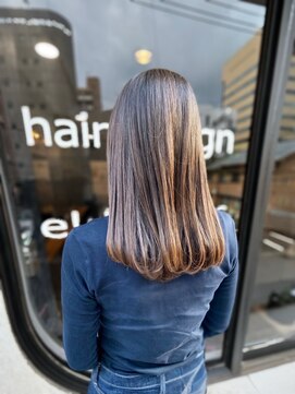 エル トゥー エフ(el two ef) ラウンドカット/ハイライト/ブラウンカラー