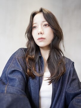 ニコ トウキョウ 渋谷(nico TOKYO) ロングレイヤーカット顔周りレイヤーウルフハッシュカット韓国