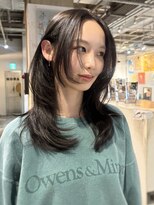 ノラ ヘアーサロン(NORA HAIR SALON)&nbsp;顔まわりレイヤーカット顔まわりカット2wayバングハッシュカット