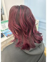 グラスペディア(graspedia) ピンクエアタッチ【広島ハイトーン】【バレイヤージュ広島】