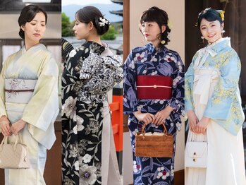 京都ヘアセット着付け専門サロン 夢館 五条店(yumeyakata)の写真/【五条駅徒歩3分、清水五条８分、京都駅から1駅】プロが丁寧に仕上げてくれるから、着崩れの心配なし◎