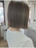 ぷつっとボブ×オリーブアッシュ※髪質改善※白髪ぼかし