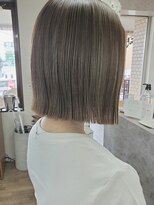 ヘアスタジオニコ(hair studio nico...)&nbsp;ぷつっとボブ×オリーブアッシュ※髪質改善※白髪ぼかし