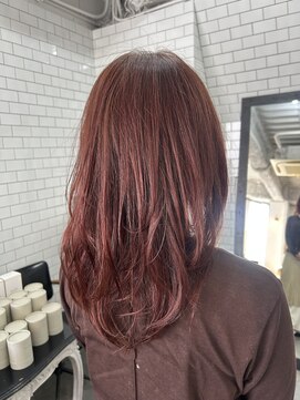 レガーレ(Legare) 【中区紙屋町】韓国ミディアムレイヤー×暖色ピンクレッド