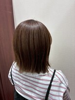 アクセ 抜け感小顔カット束感ショートバレイヤージュ似合わせカット