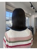 【OceanHair&Life清水】アッシュグレー ロブ ボブ 秋カラー