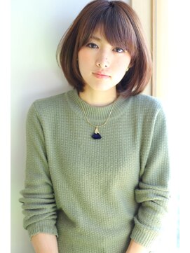 レクラン(L'eCRin) チェスナットブラウン可愛いナチュラルボブ