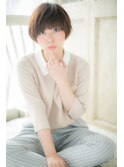 目力☆強調のマッシュショート
