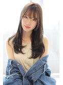 色っぽストレートセミロング