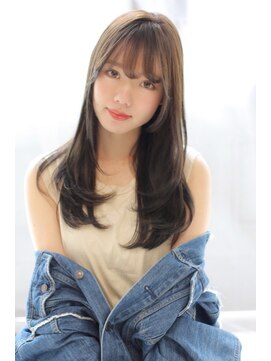 ヘアリゾート バレンタイン(hair+resort valentine) 色っぽストレートセミロング