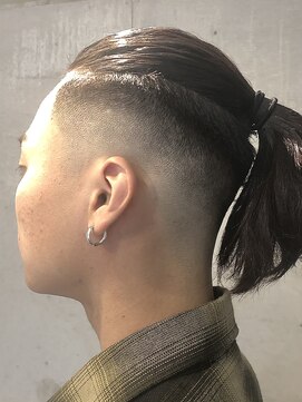 グッドプレイスアンドシング(Good Place&thing) メンズ刈り上げロン毛スキンフェードマンバンフェード