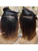 【髪質が変わる】髪質改善縮毛矯正