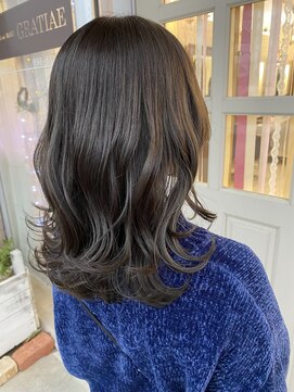 ヘアアンドメイクグラチア(HAIR and MAKE GRATIAE) 【暗髪】オリーブグレージュ★