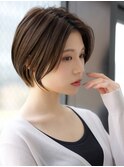 前髪長め大人ショートボブ20代30代40代【AIN.表参道】川原大地