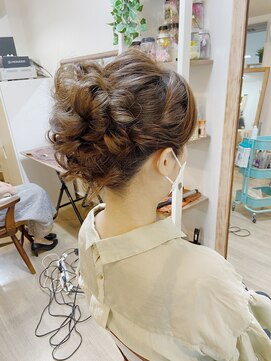 ロカット サロン(Roquat Salon) ロングアップヘアアレンジ【ヘアアレンジ/立川/エクステ/袴】