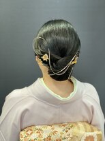 ヘアセットサロンエッジ(Edge)&nbsp;結婚式お呼ばれツルッとシニヨン