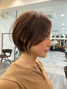 ビューエヒメ(VIEW EHIME) 大人ラフウェーブ20代30代40代ボブブラウンスウィングショート