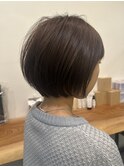 大人ラフウェーブ20代30代40代ボブブラウンスウィングショート