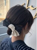 お祭りヘアセット