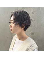 オーク 学芸大学(OAK)&nbsp;癖毛風ウェーブパーマ　ハンサムショート