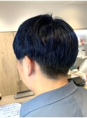 ダブルカラー、ネイビーブルー、メンズカラー【草加】