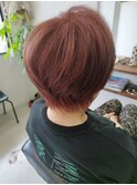 ショートマッシュウルフ(ピンクベージュ)