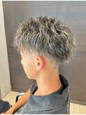 メンズヘア 金メッシュ