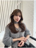 韓国スタイル/ナチュラルくびれヘア_くびれ巻き_レイヤーカット