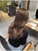 透明感オレンジブラウン~