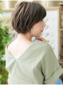 ★グレーベージュアッシュ大人美人マッシュショート30代40代★1